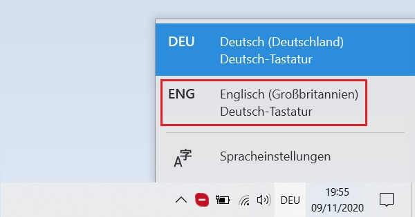 Mit nur wenigen Klicks das Sprachlayout ändern